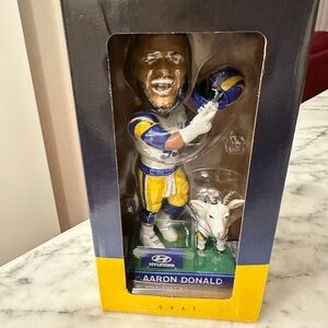 Aaron Donald Bobblehead with Goat